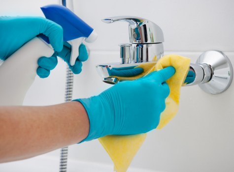 Local cleaners tackling builders dust in a Hackney residential property