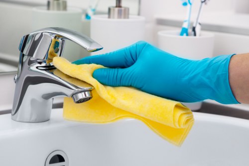 Detailed kitchen and bathroom cleaning in a Hackney property